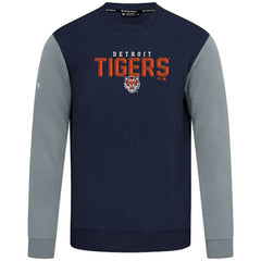 Detroit Tigers Levelwear Throwback Ultimate Carve Sweatshirt - Navy