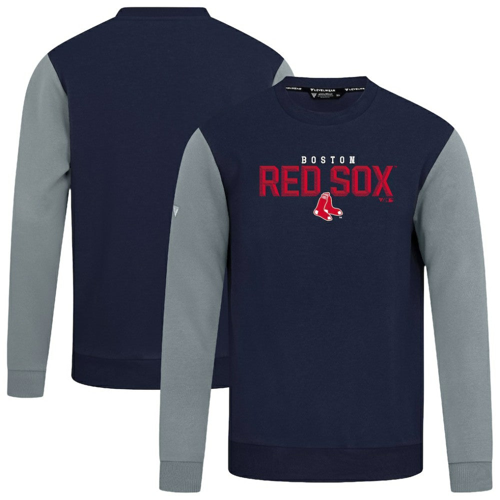Boston Red Sox Levelwear Throwback Ultimate Carve Sweatshirt - Navy