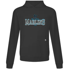 Miami Marlins Levelwear Relay Journey Pullover Hoodie - Black