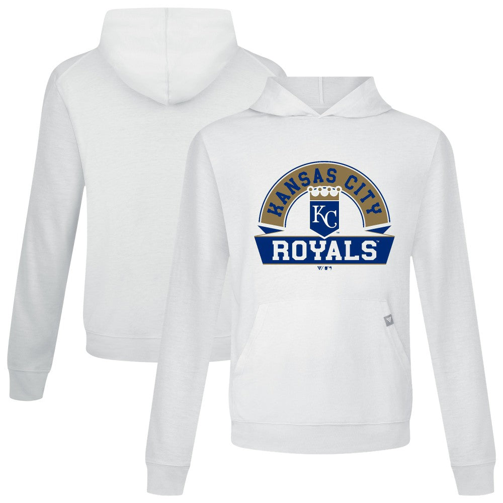 Kansas City Royals Levelwear Relay Banner Arch Pullover Hoodie - White