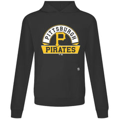 Pittsburgh Pirates Levelwear Relay Banner Arch Pullover Hoodie - Black