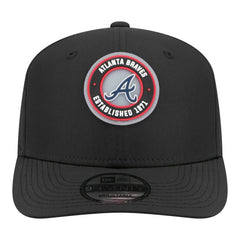 Atlanta Braves Circle 9SEVENTY Adjustable Hat - Black | New Era