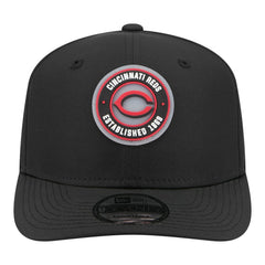 Cincinnati Reds Circle 9SEVENTY Adjustable Hat - Black | New Era