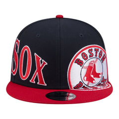 Boston Red Sox Stretched Two-Tone 9FIFTY Adjustable Hat - Navy/Red | New Era
