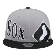 Chicago White Sox Stretched Two-Tone 9FIFTY Adjustable Hat - Gray/Black | New Era
