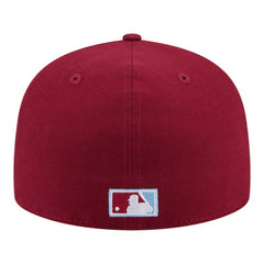 Philadelphia Phillies City Patch 59FIFTY Fitted Hat - Burgundy | New Era