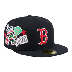 Boston Red Sox City Patch 59FIFTY Fitted Hat - Navy | New Era