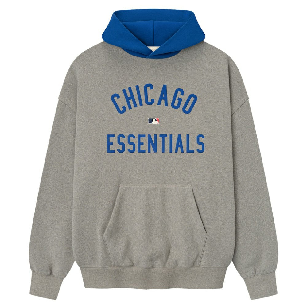 Chicago Cubs Fear of God x MLB Sport Fit Hoodie - Warm Heather Gray/Royal