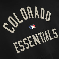 Colorado Rockies Fear of God x MLB Sport Fit Hoodie - Heather Black/Purple