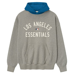 Los Angeles Dodgers Fear of God x MLB Sport Fit Hoodie - Warm Heather Gray/Royal