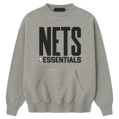Brooklyn Nets Fear of God x NBA Sport Fit T-Shirt - Heather Gray sale