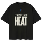 Miami Heat Fear of God x NBA Unisex 90s T-Shirt - Heather Black shop