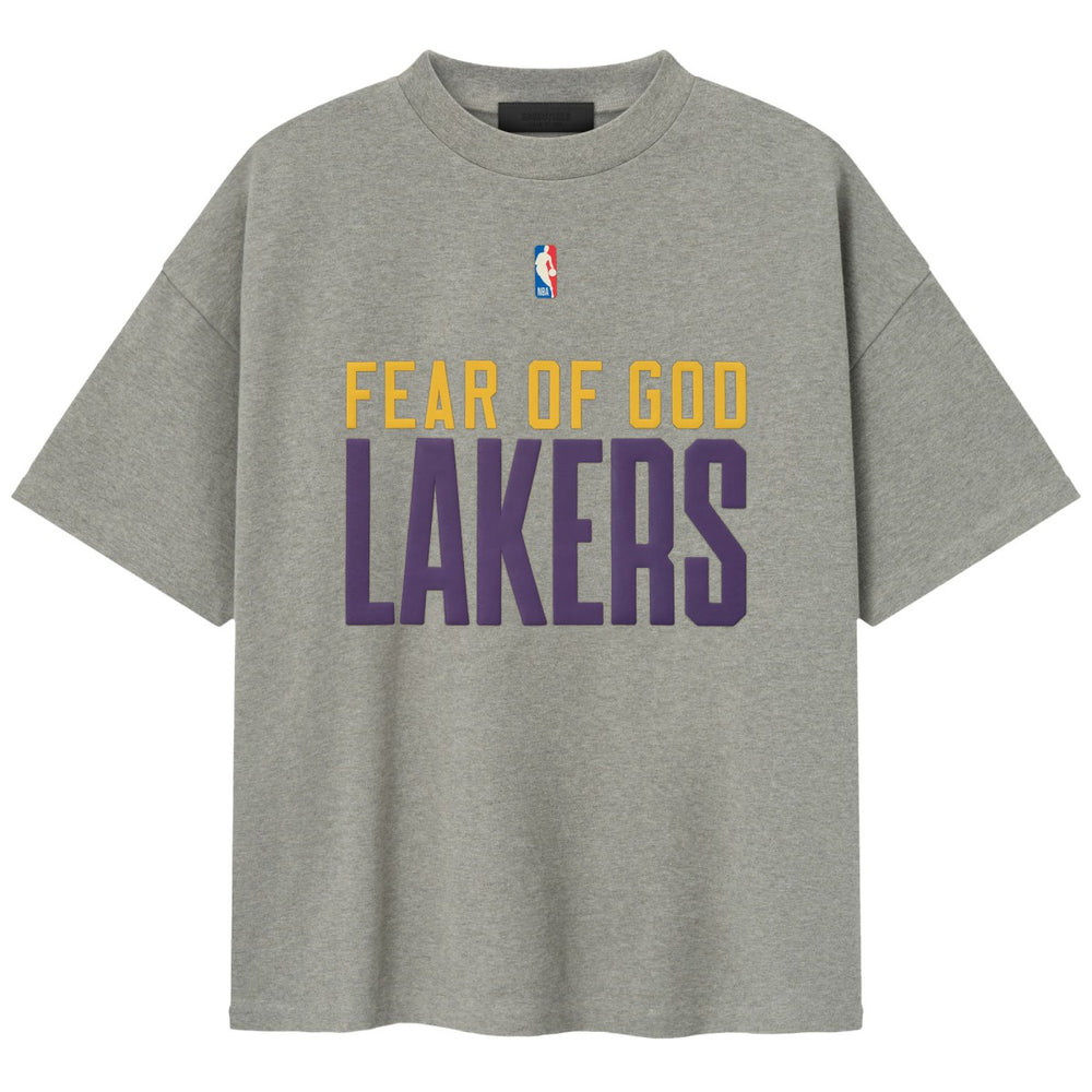 Los Angeles Lakers Fear of God x NBA Unisex 90s T-Shirt - Heather Gray outlet