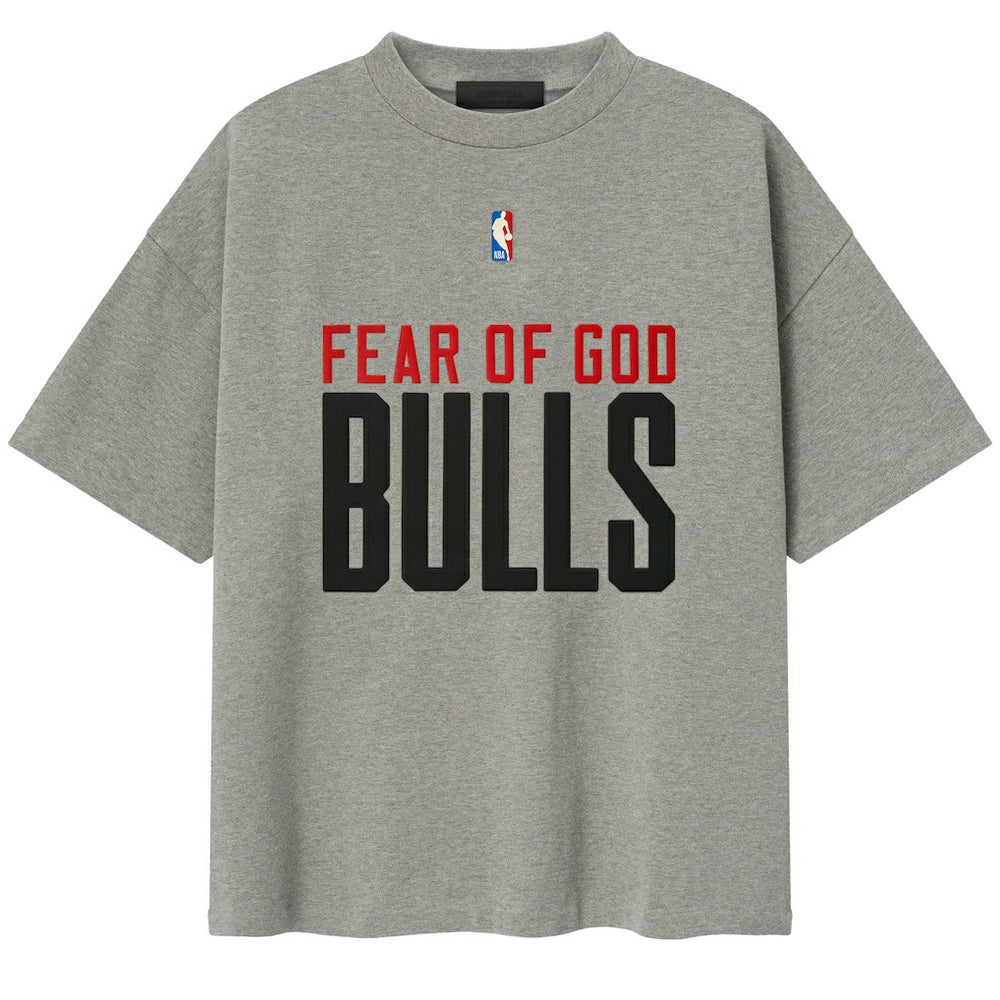 Chicago Bulls Fear of God x NBA Unisex 90s T-Shirt sale - Heather Gray discount