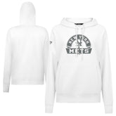 New York Mets Levelwear Women's Adorn Banner Arch Hoodie - White