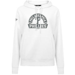 Philadelphia Phillies Levelwear Women's Adorn Banner Arch Hoodie - White