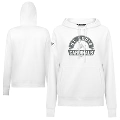 St. Louis Cardinals Levelwear Women's Adorn Banner Arch Hoodie - White