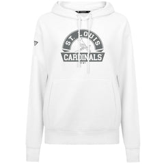 St. Louis Cardinals Levelwear Women's Adorn Banner Arch Hoodie - White