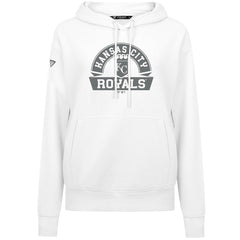 Kansas City Royals Levelwear Women's Adorn Banner Arch Hoodie - White