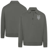 New York Mets Levelwear Women's Canmore Chenille Logo Quarter-Zip Top - Stone