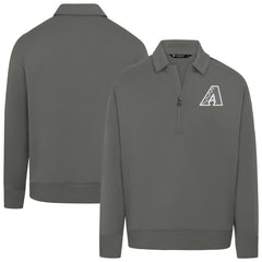 Arizona Diamondbacks Levelwear Women's Canmore Chenille Logo Quarter-Zip Top - Stone