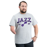 Utah Jazz G-III Sports by Carl Banks Adaptive Classic Team Spirit Short Sleeve T-Shirt - Gray on sale