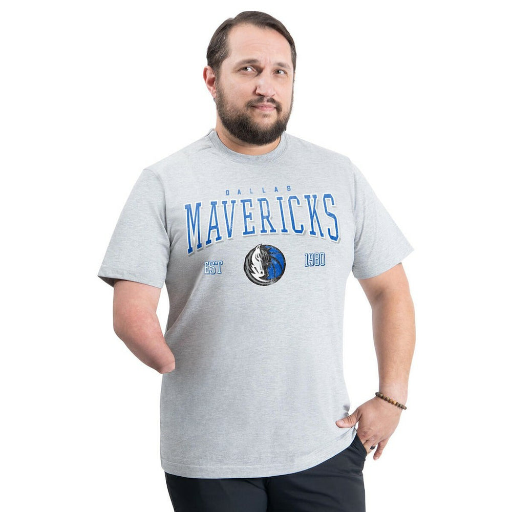 Dallas Mavericks G-III Sports by Carl Banks Adaptive Classic Team Spirit Short Sleeve T-Shirt sale - Gray outlet