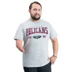 New Orleans Pelicans G-III Sports by Carl Banks Adaptive Classic Team Spirit Short Sleeve T-Shirt - Gray discount
