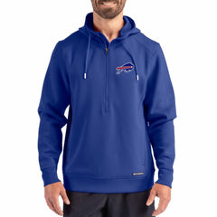 NFL Buffalo Bills Cutter & Buck Roam Eco Half-Zip Recycled Pullover Hoodie