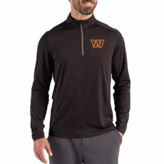 NFL Washington Commanders Cutter & Buck Coastline Epic Comfort Recycled Quarter-Zip Pullover