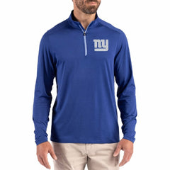 NFL New York Giants Cutter & Buck Coastline Epic Comfort Recycled Quarter-Zip Pullover