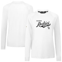 Colorado Rockies Levelwear Women's Slender Glide T-Shirt - White