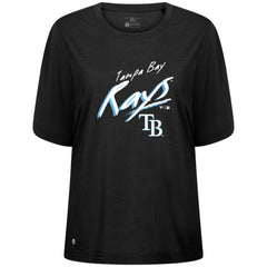 Tampa Bay Rays Levelwear Women's Bloom Sizzle T-Shirt - Black