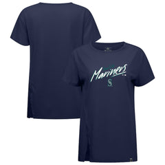 Seattle Mariners Levelwear Women's Influx Sizzle T-Shirt - Navy