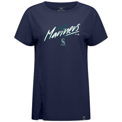 Seattle Mariners Levelwear Women's Influx Sizzle T-Shirt - Navy