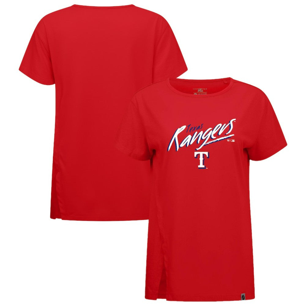 Texas Rangers Levelwear Women's Influx Sizzle T-Shirt - Red