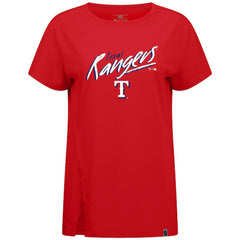 Texas Rangers Levelwear Women's Influx Sizzle T-Shirt - Red