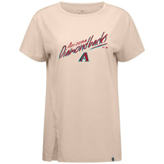 Arizona Diamondbacks Levelwear Women's Influx Sizzle T-Shirt - Khaki