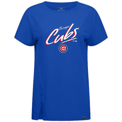 Chicago Cubs Levelwear Women's Influx Sizzle T-Shirt - Royal