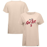 Boston Red Sox Levelwear Women's Influx Sizzle T-Shirt - Khaki