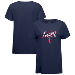 Minnesota Twins Levelwear Women's Influx Sizzle T-Shirt - Navy