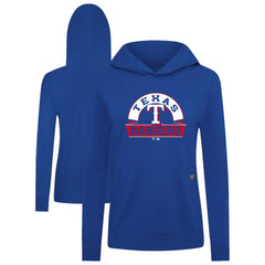 Texas Rangers Levelwear Women's Relay Banner Arch Long Sleeve T-Shirt Hoodie - Royal
