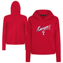 Texas Rangers Levelwear Women's Sweet Sizzle Tri-Blend Hoodie - Red