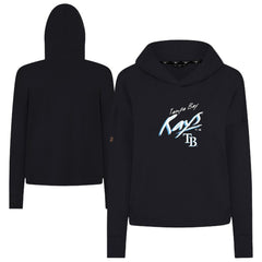 Tampa Bay Rays Levelwear Women's Sweet Sizzle Tri-Blend Hoodie - Black