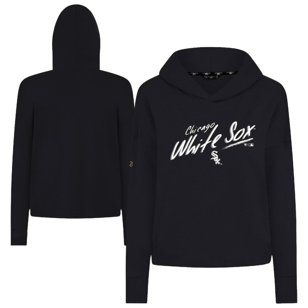 Chicago White Sox Levelwear Women's Sweet Sizzle Tri-Blend Hoodie - Black