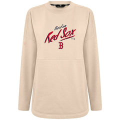 Boston Red Sox Levelwear Women's Oversized Beaudry Sizzle Top - Khaki