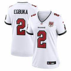 NFL Tampa Bay Buccaneers Emeka Egbuka Women's 50th Season Game Jersey
