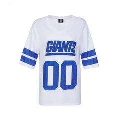 NFL New York Giants Cuce Women's Rhinestone V-Neck Tunic