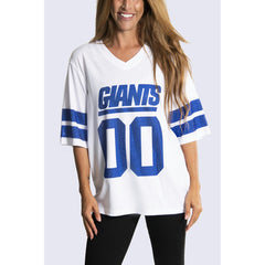 NFL New York Giants Cuce Women's Rhinestone V-Neck Tunic