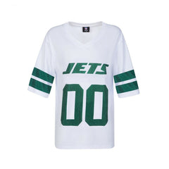 NFL New York Jets Cuce Women's Rhinestone V-Neck Tunic